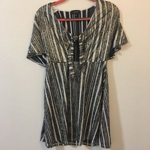 Topshop striped party dress